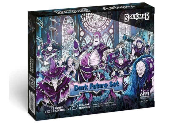 Vallejo - Game Color / 12 colors + figure - Dark Future Set by Squidmar Miniatures 18 ml