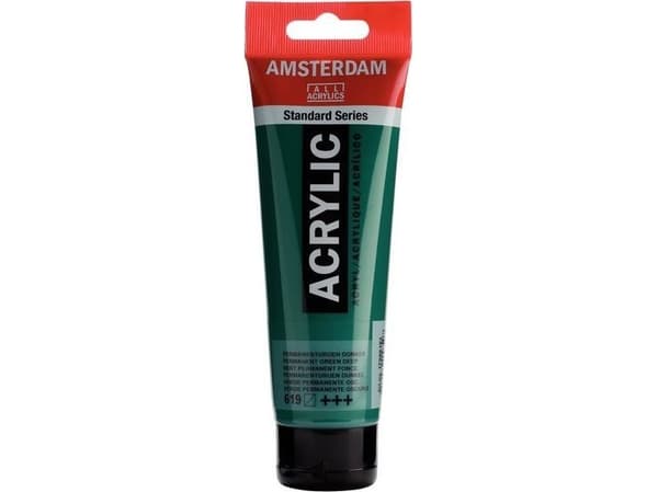 Amsterdam Standard Series Acrylic Tube Permanent Green Deep 619
