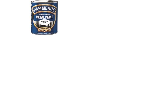 Hammerite Smooth Coat - Valkoinen - 750 ml.