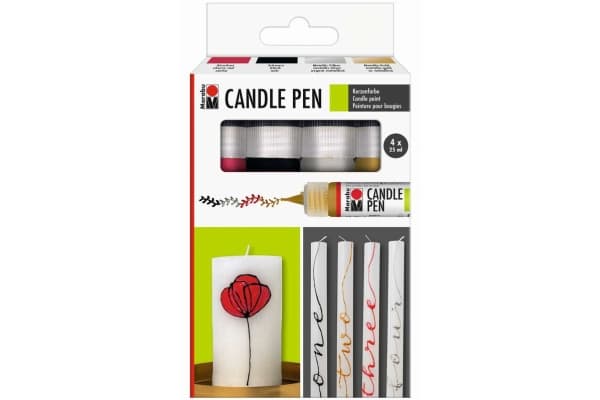 Candle pen set 4 x 25ml ass.