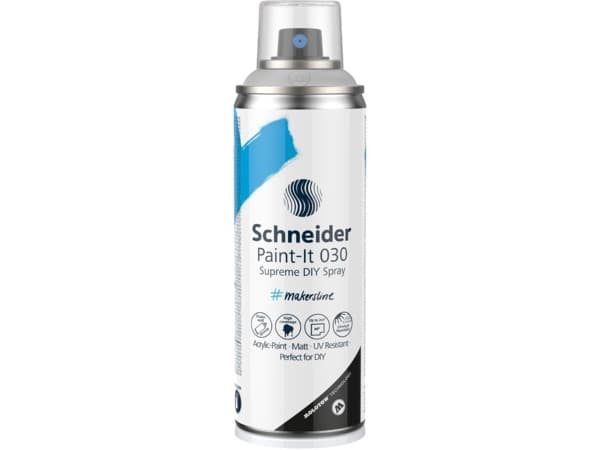 Schneider Schreibgeräte Paint-It 030 Supreme DIY Spray, 200 ml, Matt, Sprayburk