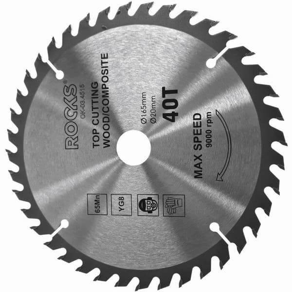 ROOKS WIDIA PUUNTERÄ 165X20 MM 65MN-YG8, PAKSUUS 2,2 MM, 40T