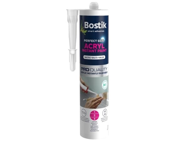 BOSTIK ACR INST PAINT 300ML WIT 249 12