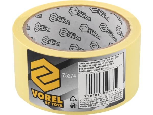VOREL 75274, Papir, 25 m, 48 mm, 1 stykker