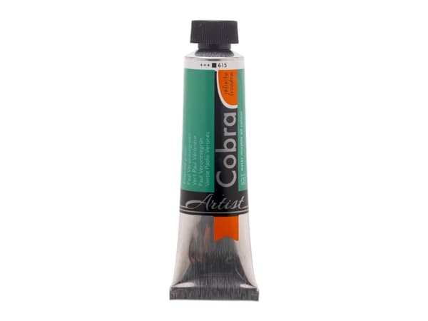 Cobra Artist Water-Mixable Oil Colour Tube Emerald Green 615