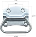 Miniatyrbillede 2 af 4: Træk Ring Håndtag, Zinkbelagt Robust Konstruktion, Nem at Installere, Alsidig Brug