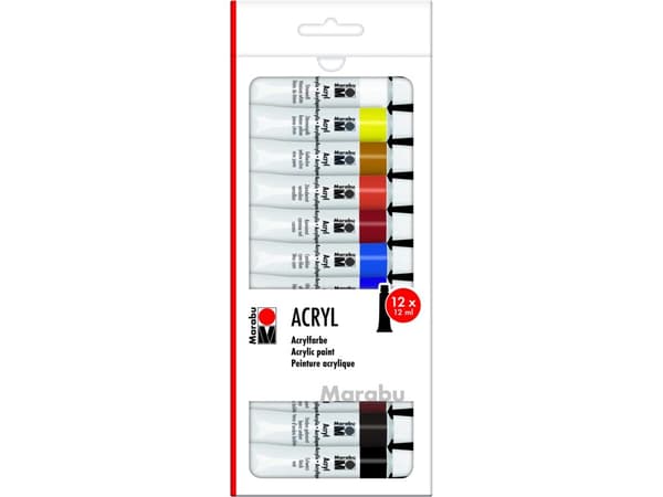 Marabu 1210000000200, 12 ml, Multi, Rör