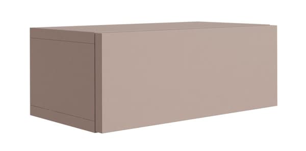 Upphängt sängskåp med låda – Slät front – karamellbrun, 40 x 20 x 16 cm