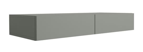Hängande toalettbord med lådor, slät front - aloe grön, 100 x 40 x 16 cm