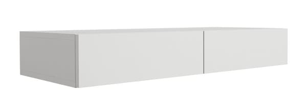 Riippuva pukeutumispöytä laatikoilla, sileä etuosa - Valkoinen, 100 x 40 x 16 cm