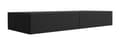Miniatyrbillede 2 af 7: Hængende toiletbord med skuffer, glat front - Sort, 100 x 40 x 16 cm