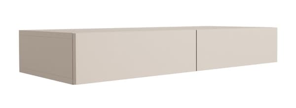 Hängande toalettbord med lådor, slät front - kaschmir, 100 x 40 x 16 cm