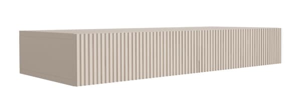 Riippuva peilipöytä laatikoilla, uritettu etuosa - kashmir, 100 x 40 x 16 cm