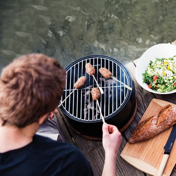 BergHOFF Bordgrill - Brbar Kulgrill med Justerbart Luftstrmslg, Ideel til Have, Park eller Altan