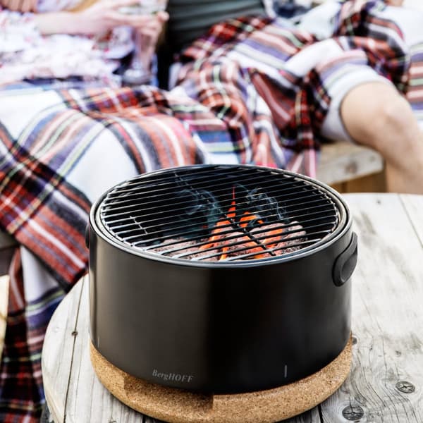 BergHOFF Bordgrill - Brbar Kulgrill med Justerbart Luftstrmslg, Ideel til Have, Park eller Altan