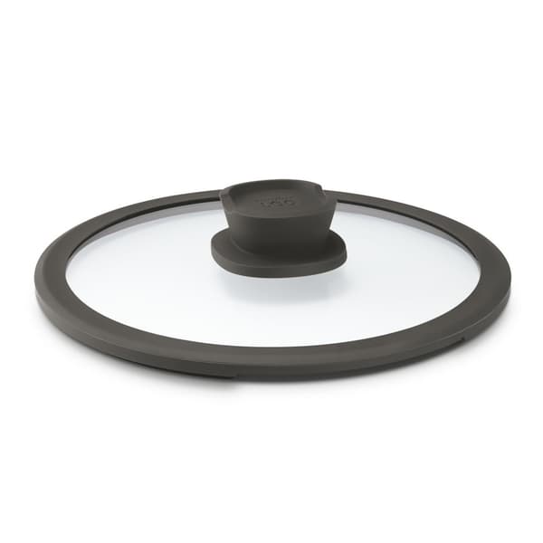 BergHOFF Glaslock Stone+ 24 cm - Integrerad ngventil och avhl, Silikonkant, Kallknopp