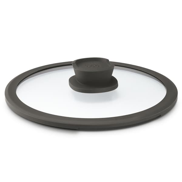 BergHOFF Glaslock Stone+ 28 cm - Stor glaslock med ngventil, silikonkant och mjukt handtag