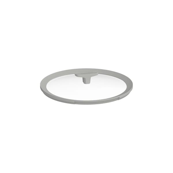 BergHOFF 32 cm Glaslock - Balance Moonmist med Skedstd & Silikonkant, Passar Stora Kastruller