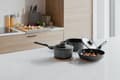 Miniatyrbillede 3 af 4: BergHOFF 5-delt Grydest - Uqonic Downdraft-serien med non-stick belgning og glaslg med si