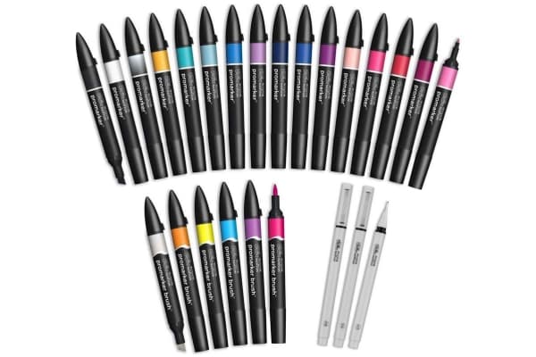 Promarker set, Modern lettering wallet 25+1pcs
