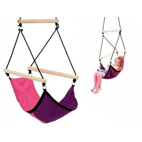 Barns gunga - hängande stol barn swinger rosa