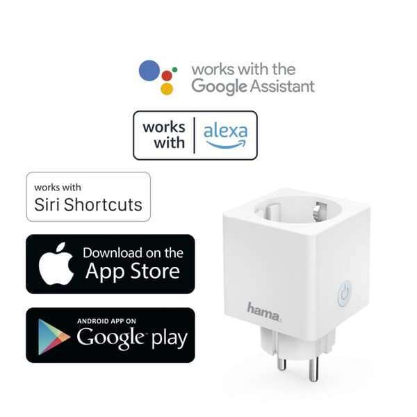 Hama "Mini" WLAN Socket, for Voice / App Control, 176573
