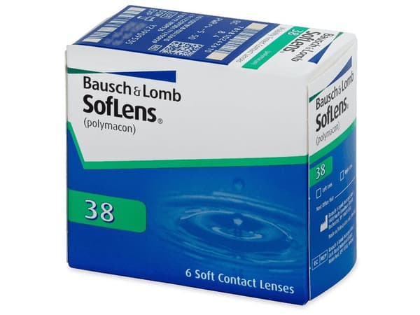 SofLens 38 (6 linser)Styrka: -6.00, Baskurva: 8.70, Diameter: 14.00