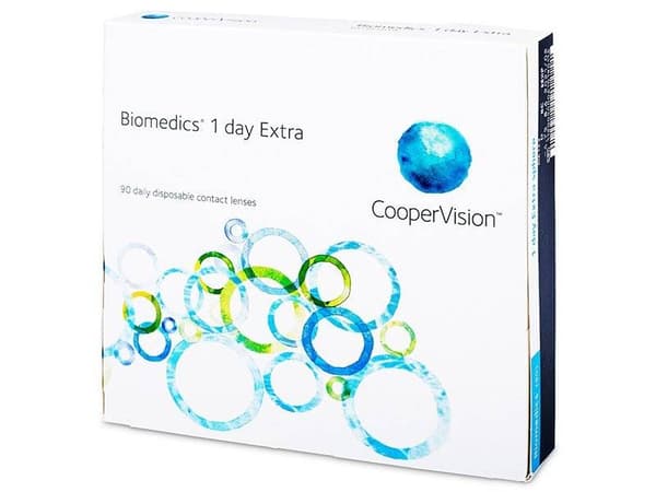 Biomedics 1 Day Extra (90 linser)Styrka: +1.00, Baskurva: 8.80, Diameter: 14.20