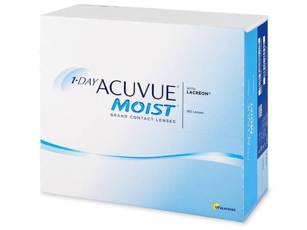 1 Day Acuvue Moist (180 linser)Styrka: -1.50, Baskurva: 8.50, Diameter: 14.20
