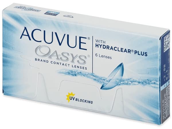 Acuvue Oasys (6 linser)Styrka: -8.00, Baskurva: 8.80, Diameter: 14.00