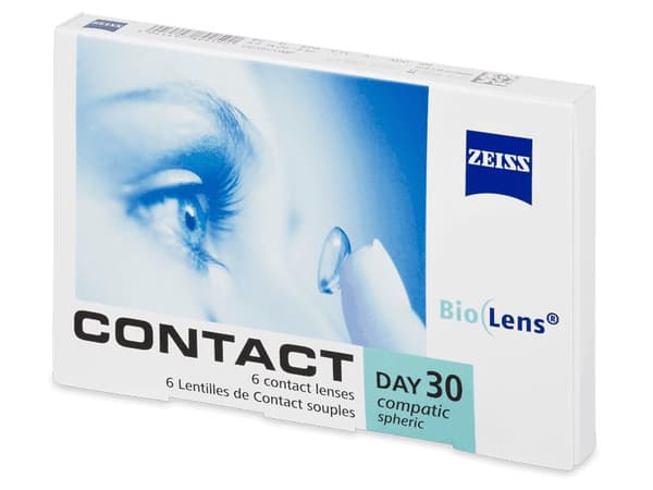 Carl Zeiss Contact Day 30 Compatic (6 kpl) Voimakkuus: -4.75, Kaarevuus: 8.30, Halkaisija: 13.60