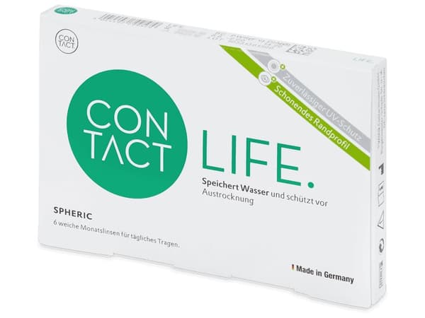 Contact Life spheric (6 linser)Styrka: +4.25, Baskurva: 8.80, Diameter: 14.20