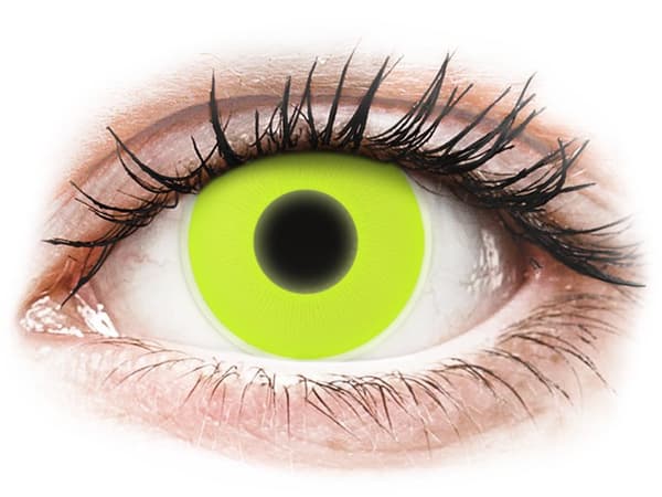 ColourVUE Crazy Glow Yellow - uden styrke (2 linser)