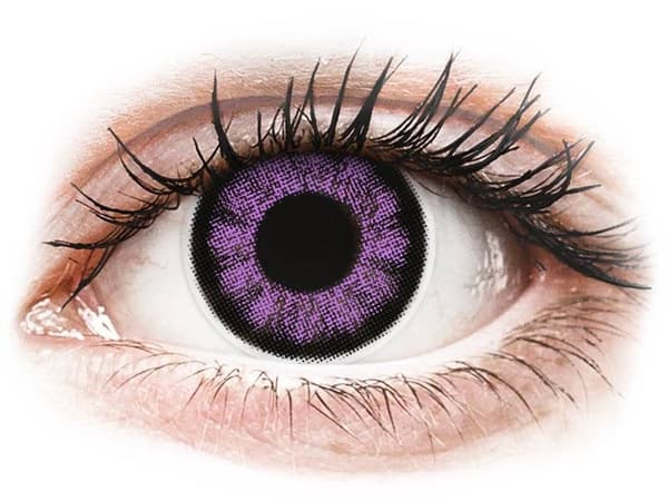 ColourVUE BigEyes Ultra Violet - uden styrke (2 linser) Styrke: 0.00, Basiskurve: 8.60, Diameter: 14.00