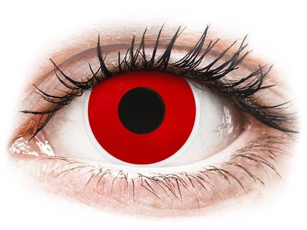 ColourVUE Crazy Lens - Red Devil - endaglinser utan styrka (2 linser)Styrka: 0.00, Baskurva: 8.60, Diameter: 14.00