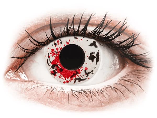 CRAZY LENS - Graffiti - Endags dioptrisk (2 linser)Styrka: -3.50, Baskurva: 8.60, Diameter: 14.20