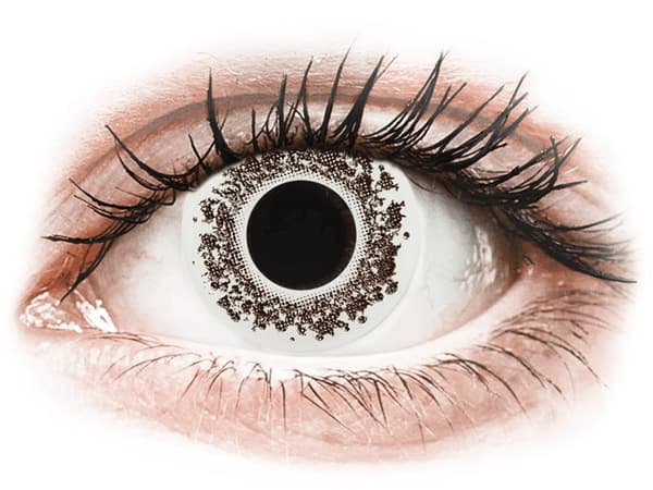 CRAZY LENS - Lord Snow - Endags dioptrisk (2 linser)Styrka: +3.50, Baskurva: 8.60, Diameter: 14.20