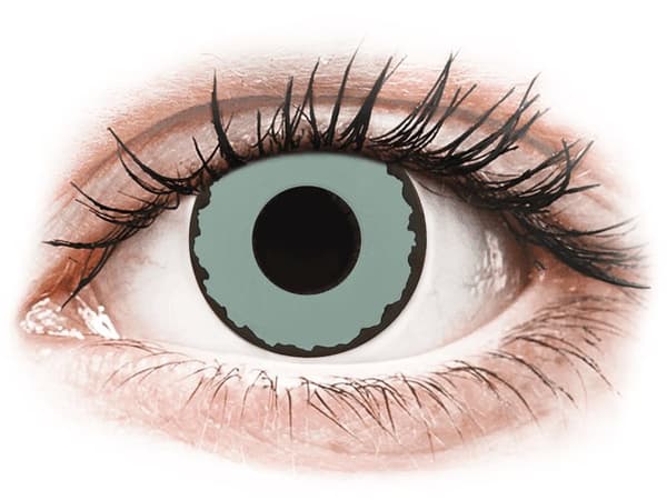 CRAZY LENS - Zombie Virus - Endags icke-Dioptrisk (2 linser)Styrka: 0.00, Baskurva: 8.60, Diameter: 14.20