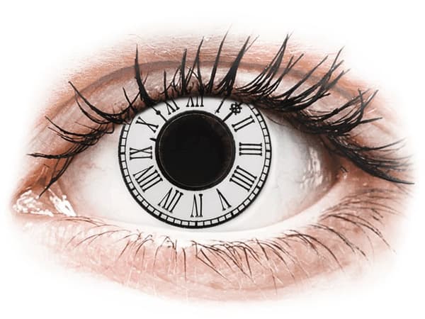 CRAZY LENS - Clock - Endags dioptrisk (2 linser)Styrka: -3.00, Baskurva: 8.60, Diameter: 14.20