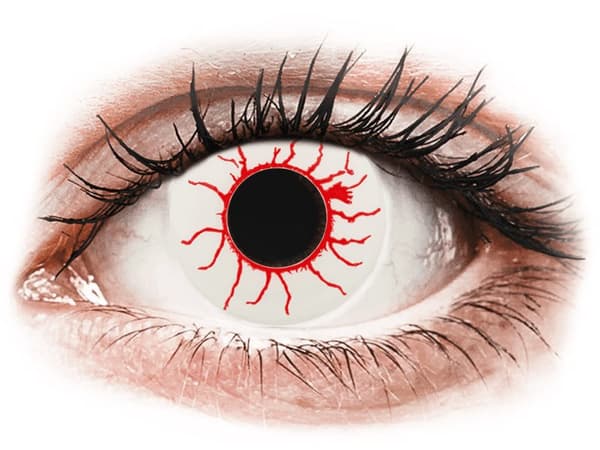 CRAZY LENS - Red Viper - Endags dioptrisk (2 linser)Styrka: -0.50, Baskurva: 8.60, Diameter: 14.20