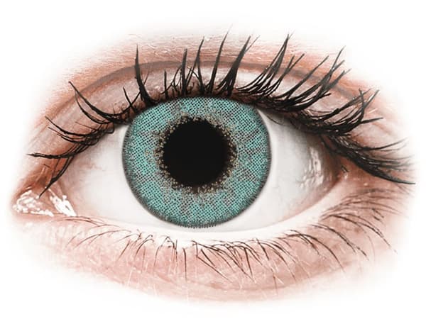 TopVue Daily Color - Turquoise - Endags icke-Dioptrisk (2 linser)Styrka: 0.00, Baskurva: 8.60, Diameter: 14.30
