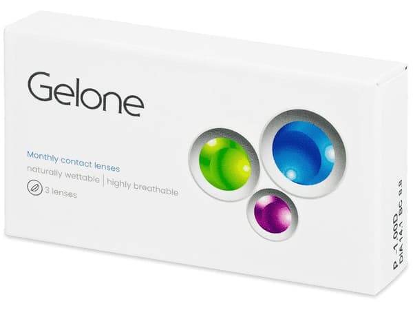 Gelone Monthly (3 linser)Styrka: -12.00, Baskurva: 8.80, Diameter: 14.10