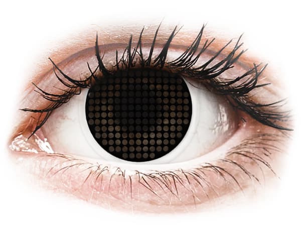 ColourVUE Crazy Lens - Black Screen - utan styrka (2 linser)
