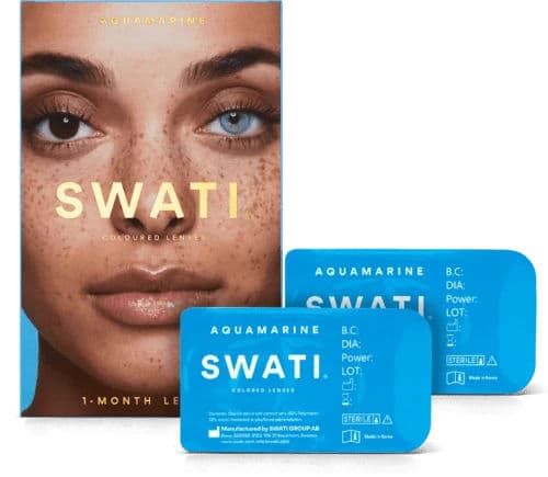 Swati® Coloured 1-Month Lenses Aquamarine 1 Pair