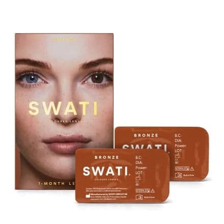 Swati® Coloured 1-Month Lenses Bronze 1 Pair