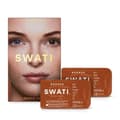 Miniatyrbild 1 av 3: Swati® Coloured 1-Month Lenses Bronze 1 Pair