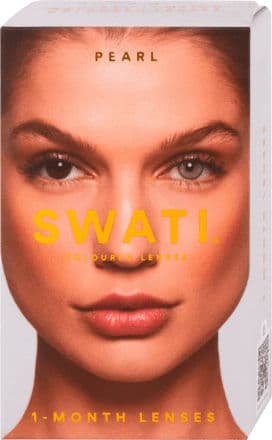 Swati® Coloured 1-Month Lenses Pearl 1 Pair