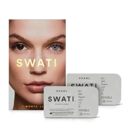 Swati® Coloured 1-Month Lenses Pearl 1 Pair