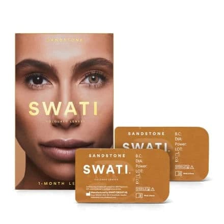 Swati® Coloured 1-Month Lenses Sandstone 1 Pair