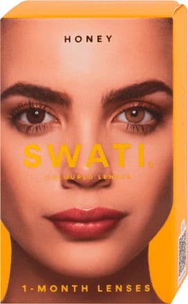 Swati® Coloured 1-Month Lenses Honey 1 Pair